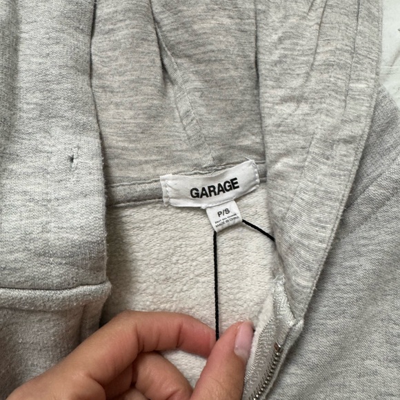 Garage Light Gray Zip Up Hoodie - Picture 2 of 2